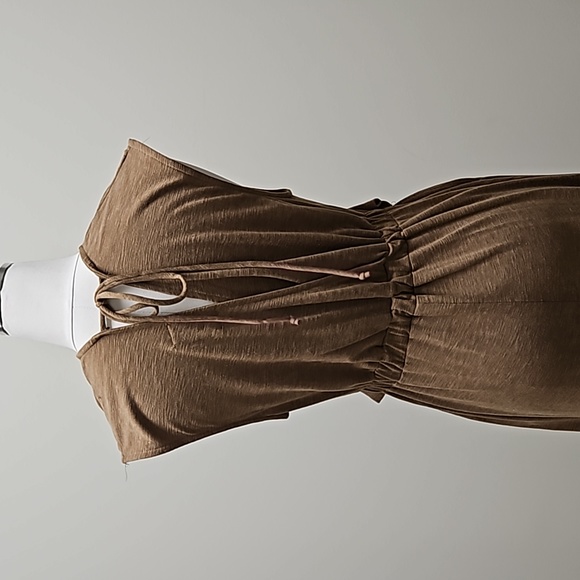 Bucket List Open Front Wide Leg Jumpsuit - Picture 5 of 6